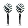 Reusable Zebra Round Tassel Nipple Pasties