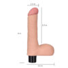 8 Inch REAL SOFTEE Vibrating Dildo