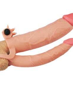 Pleasure X Tender Vibrating Double Penis Sleeve