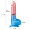 LV318011 7.5 Inch Dazzle Studs Dildo2 e1636990338128