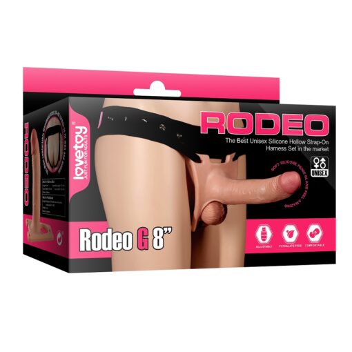 Rodeo G 8" Hollow Strap-On