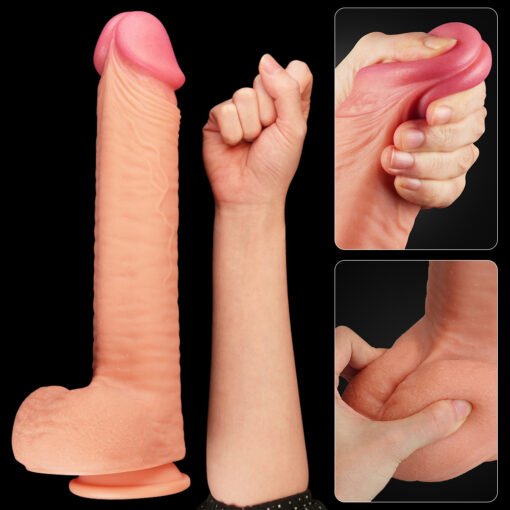 Dual Layer Liquid Silicone Cock