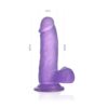 Jelly Studs Crystal Dildo Purple