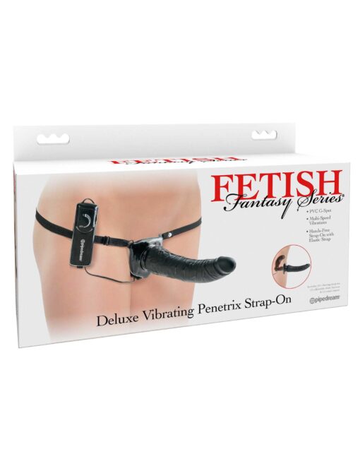 Pipedream Fetish Fantasy Series Deluxe Vibrating Penetrix Strap-On - Black