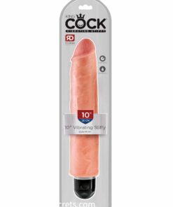 King Cock 10 Inch Vibrating Stiffy - Light