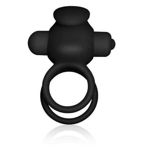 Power Clit Duo Silicone Cock Ring and Clit Vibrator