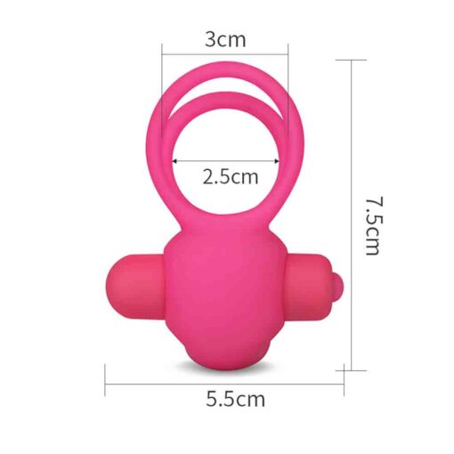 Power Clit Duo Silicone Cock Ring and Clit Vibrator 1