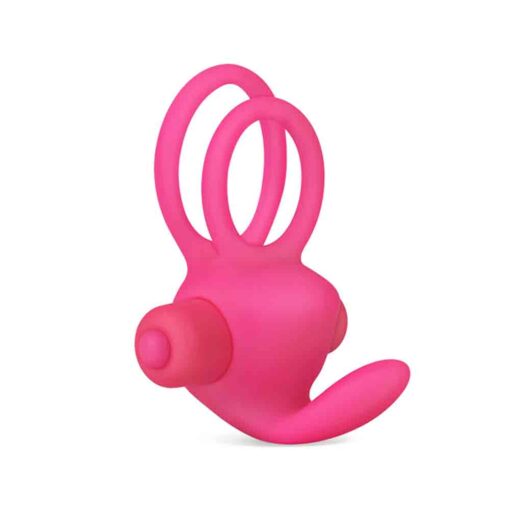 Power Clit Duo Silicone Cock Ring and Clit Vibrator 5