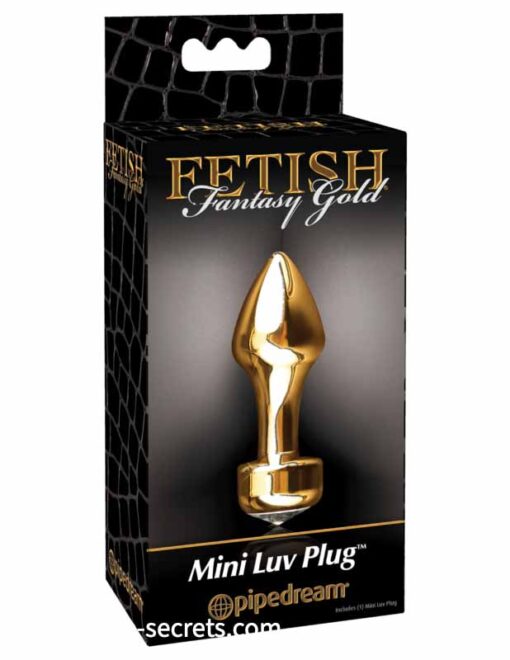 Pipedream Fetish Fantasy Gold Mini Anal Plug