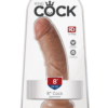 King Cock 8 Inch Dildo Cock Tan