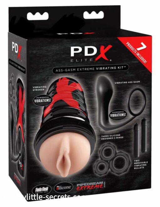 PDX Elite Ass-gasm Vibrating Kit