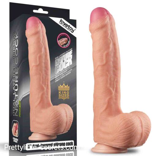 Dual Layer Platinum Silicone Cock