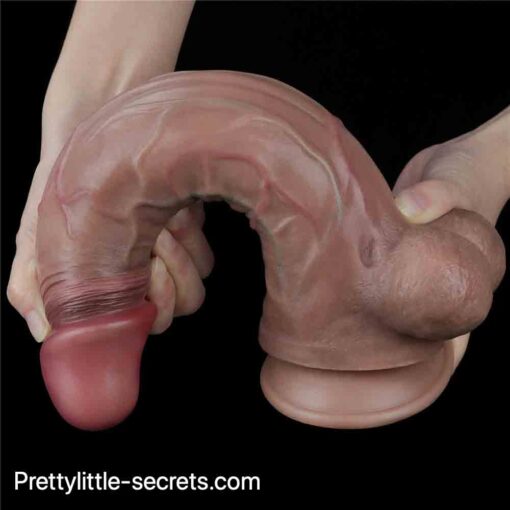 Dual Layered Platinum Silicone Cock