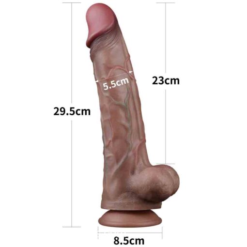 Dual Layered Platinum Silicone Cock