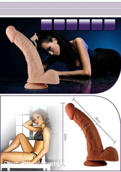 8.5 inch Real Extreme Vibrating Dildo 4