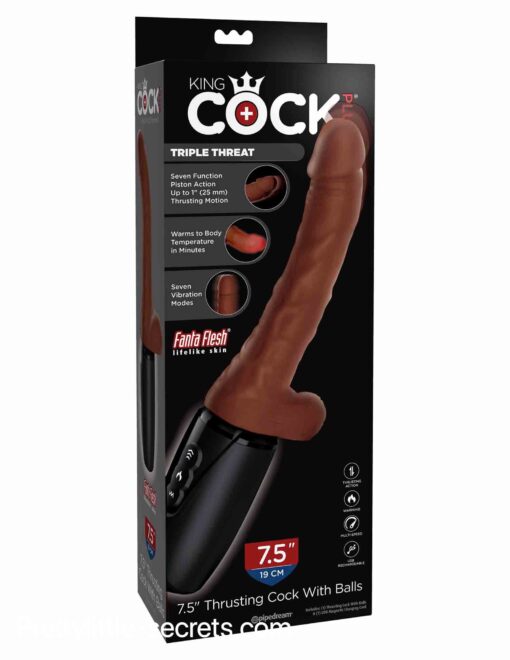 7.5 Inch Thrusting Cock with Balls 9