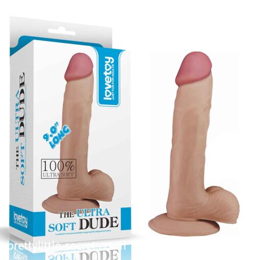 9 Inch Ultra Soft Dude Dildo 1