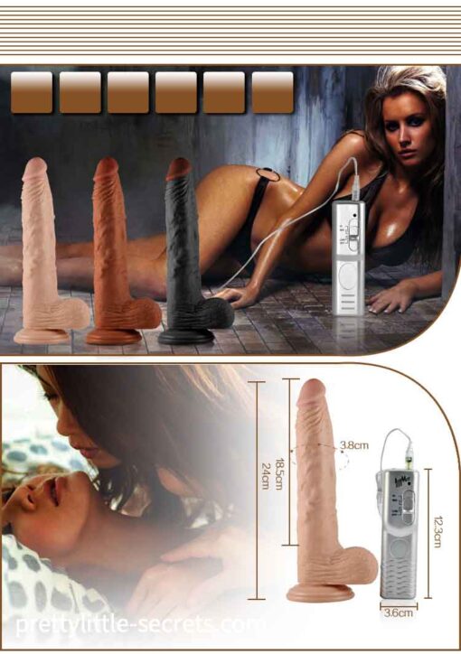 9.5 Inch Real Extreme Vibrating Dildo