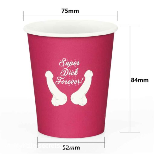 Super Dick Forever Bachelorette Paper Cups 1