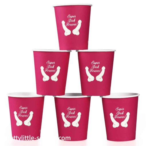 Super Dick Forever Bachelorette Paper Cups 3