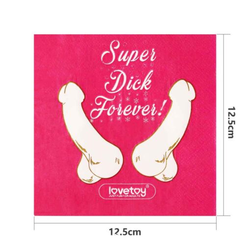 Super Dick Forever Bachelorette Paper Napkins 2