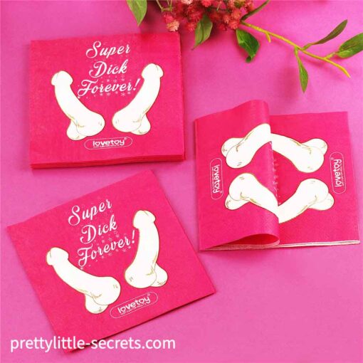 Super Dick Forever Bachelorette Paper Napkins 3