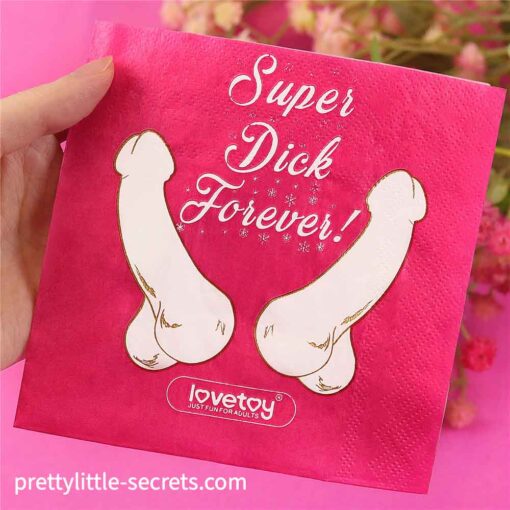 Super Dick Forever Bachelorette Paper Napkins 5