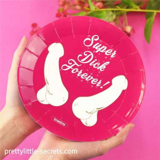 Super Dick Forever Bachelorette Paper Plates 3