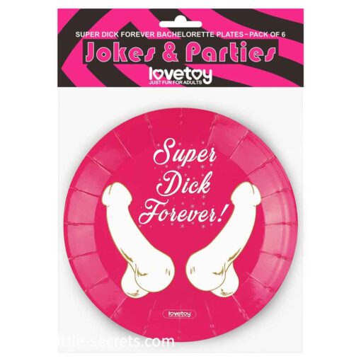 Super Dick Forever Bachelorette Paper Plates 5