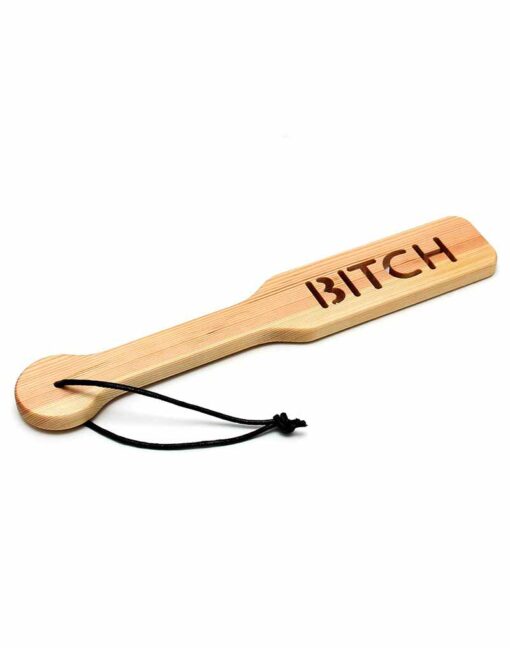 Bondage Play Wooden paddle Bitch