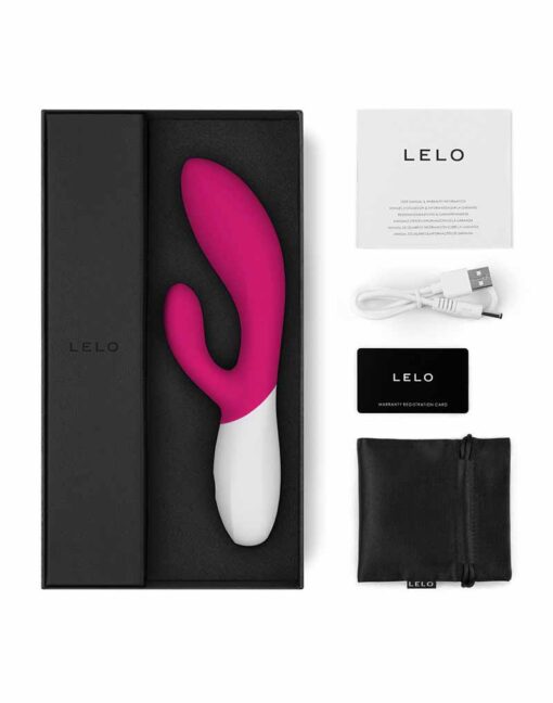 LELO Ina Wave 2 Rabbit Vibrator Cerise