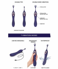 Love to Love Ô Mega Clitoral G-Spot Vibrator Indigo