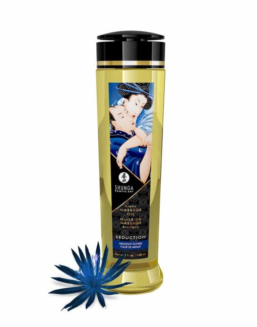 Shunga Massage Oil Seduction Midnight Flower