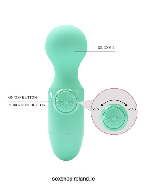 Pretty Love Mini Wand Vibrator Green