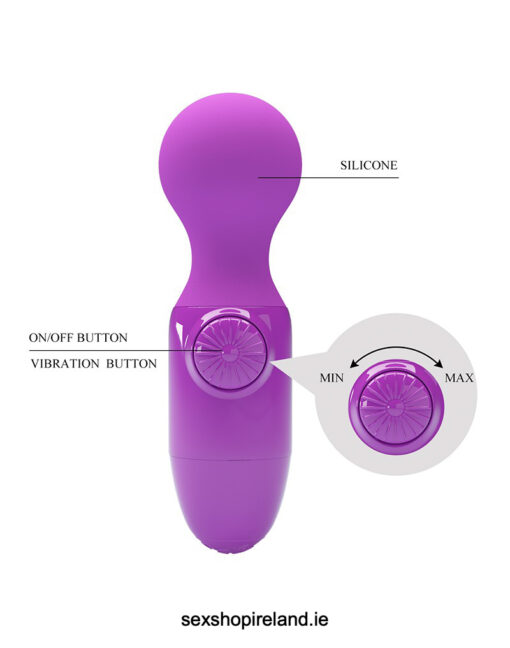 Pretty Love Mini Wand Vibrator Purple