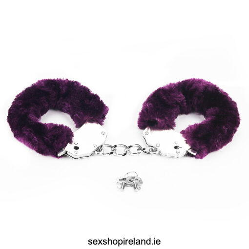 Fluffy Handcuffs Purple