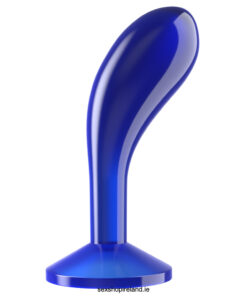 Flawless Clear Prostate Plug 6.0'' Blue