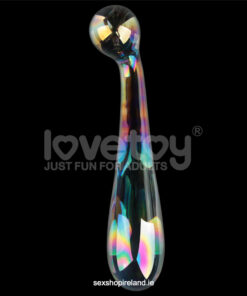 Twilight Gleam Glass Dildo Alluring Arc