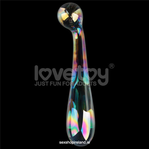 Twilight Gleam Glass Dildo Alluring Arc